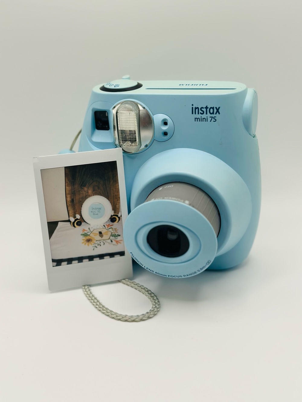 Fujifilm Instax Mini 7s Instant Film Camera - Blue, Film Tested and Working